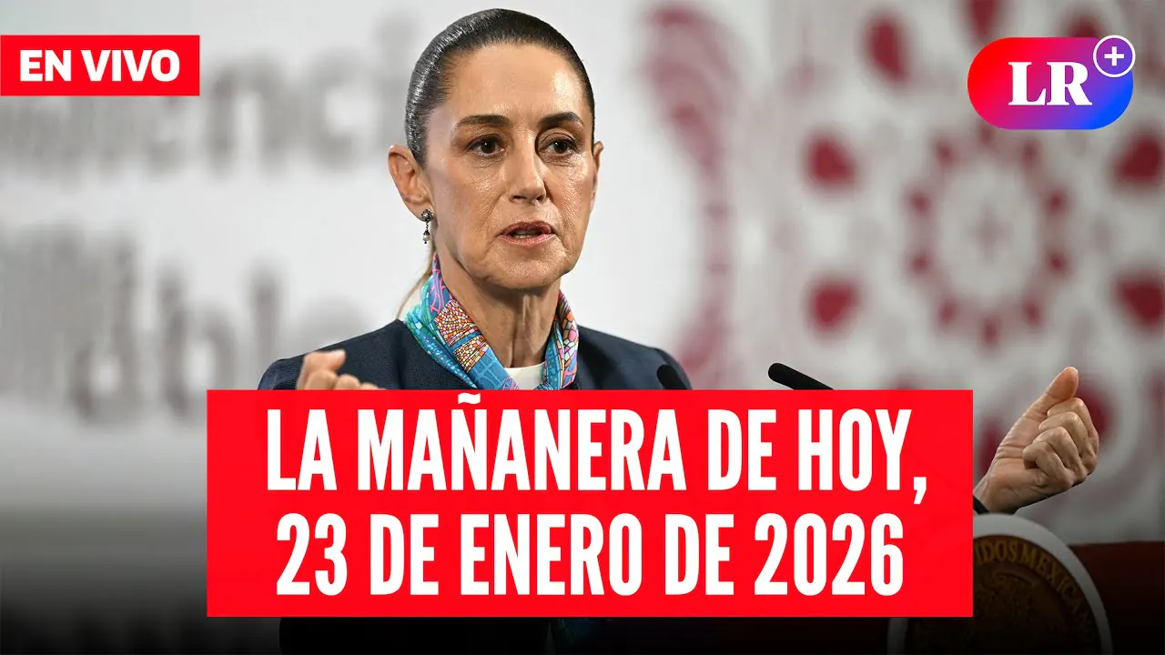 Reproducir: 🔴 Claudia Sheinbaum EN VIVO en la Mañanera de HOY, 23 de enero 2026 | #LR