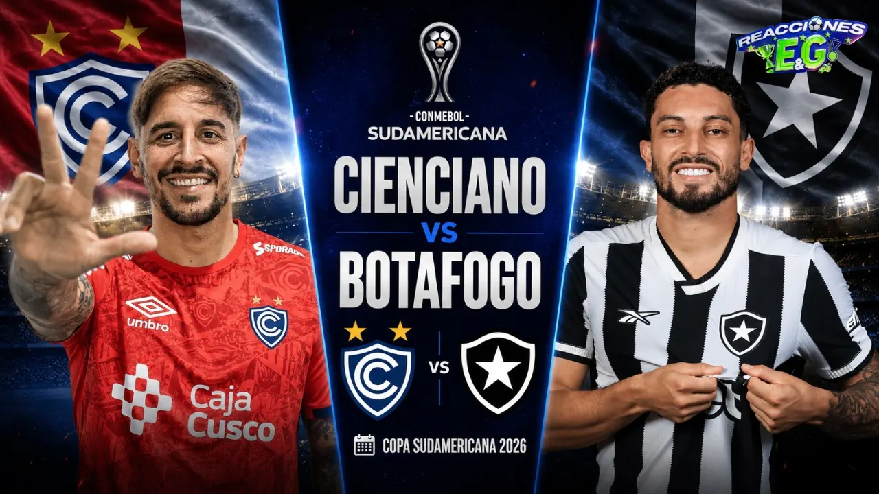 Reproducir: [REACCION] CIENCIANO VS BOTAFOGO REACCIÓN EN VIVO | COPA SUDAMERICANA 2026