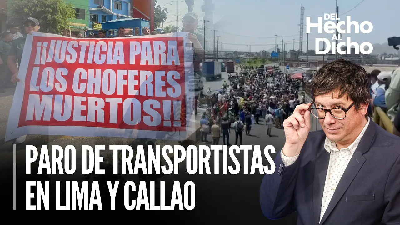 Reproducir: Paro de transportistas: Policía impide su paso al Congreso| Del hecho al dicho con Jaime Chincha