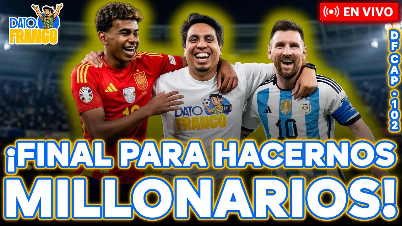 Reproducir: 🔥⚽ ¡SI SEGUISTE A DF ERES MILLONARIO! ¡TENEMOS FINAL HISPANOHABLANTE! #DATOFRANCO