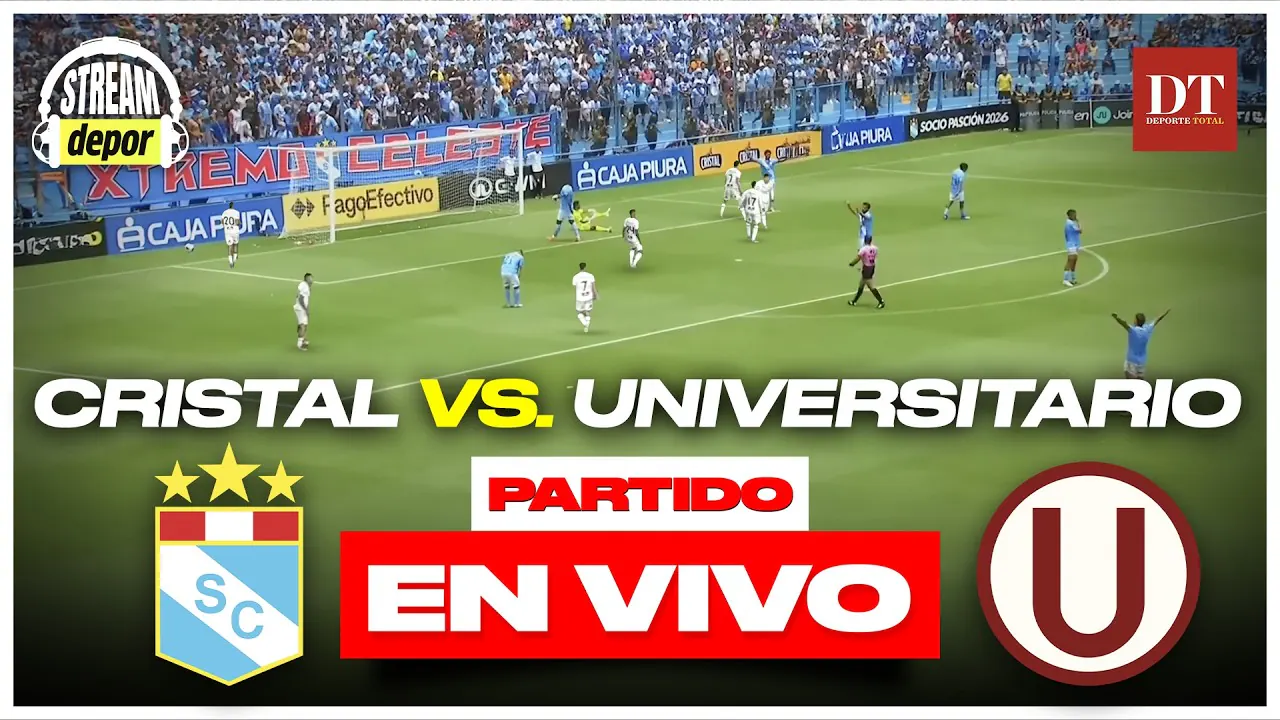 Reproducir: UNIVERSITARIO  VS. SPORTING CRISTAL EN VIVO | TORNEO APERTURA FECHA 4 | Stream Depor