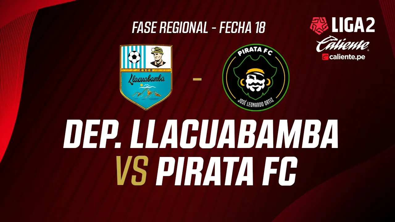 Reproducir: 🔴 EN VIVO | DEP. LLACUABAMBA VS PIRATA FC | FASE REGIONAL LIGA 2 CALIENTE | FECHA 18