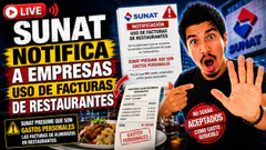 SUNAT notifica a empresas facturas de restaurantes - ¿Gastos Personales?