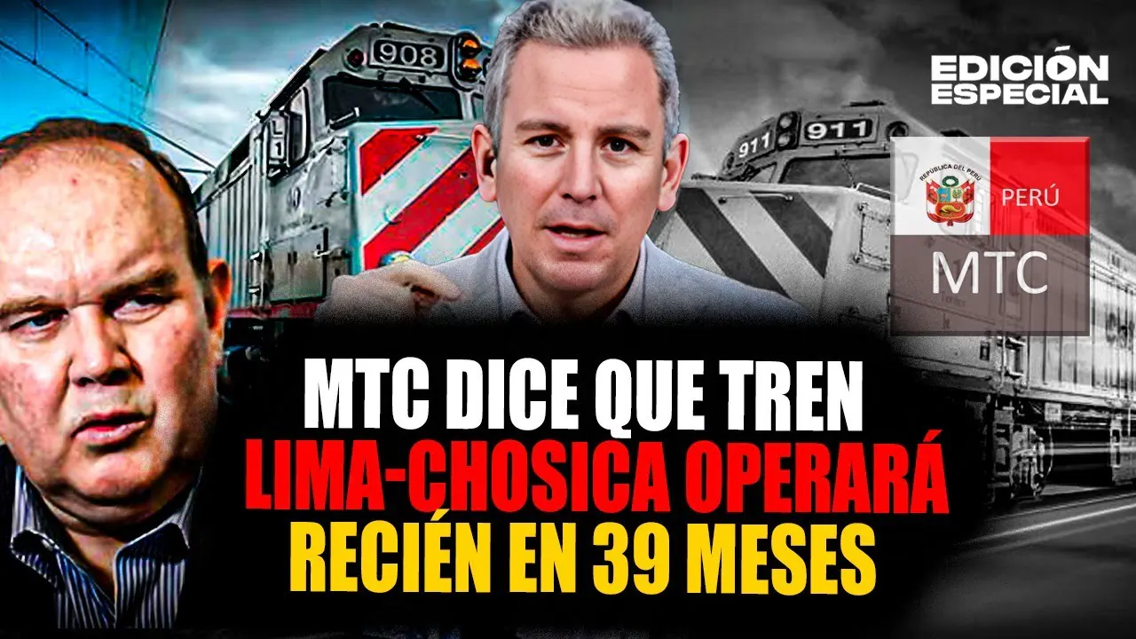 Reproducir: #EnVivo Tren Lima–Chosica podría funcionar en 39 meses, estima el MTC