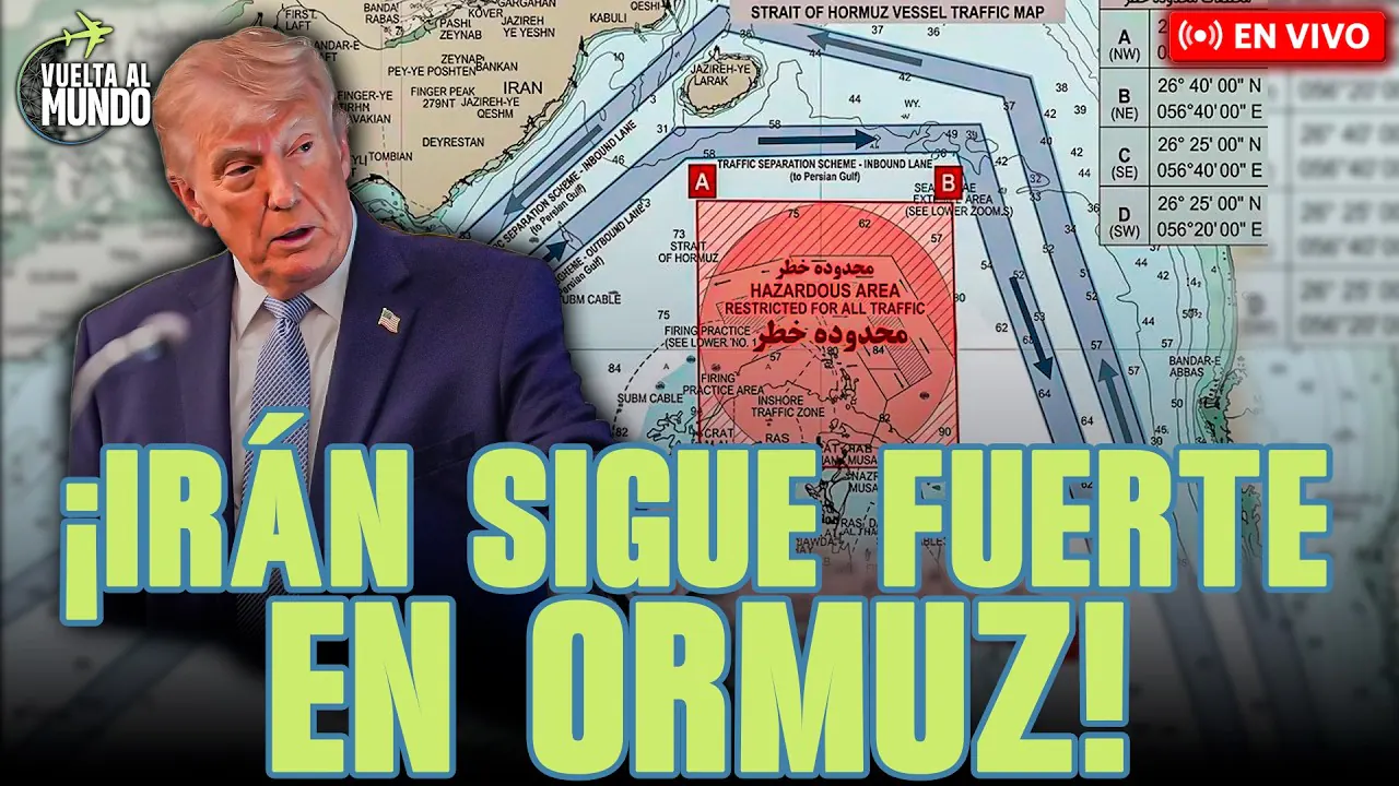 Reproducir: #ENVIVO | 🔴 ¡IRÁN INTERRUMPE TRÁNSITO DE PETROLEROS EN EL ESTRECHO DE ORMUZ! #VUELTAALMUNDO