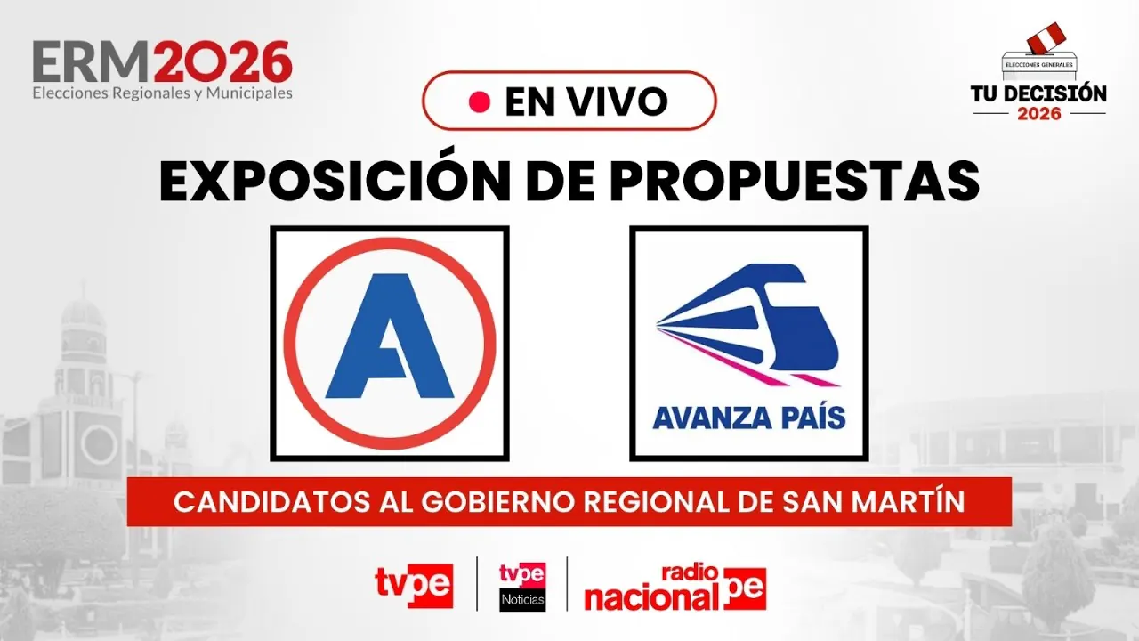 Reproducir: Candidatos al GORE de San Martín: Partidos Avanza país y Alianza para El Progreso | Tu Decisión 2026
