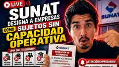 SUNAT designa a empresas como Sujetos Sin Capacidad Operativa