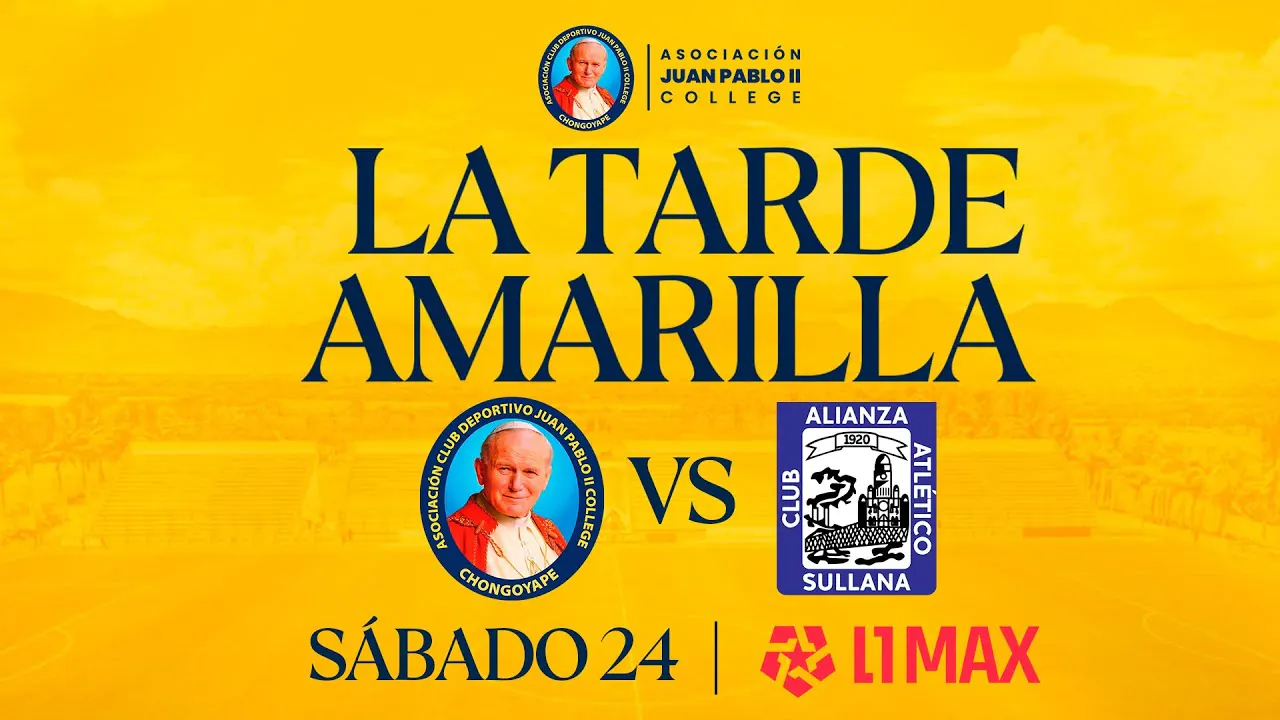 Reproducir: 🔴EN VIVO: JUAN PABLO II VS ALIANZA ATLÉTICO POR LA TARDE AMARILLA 2026