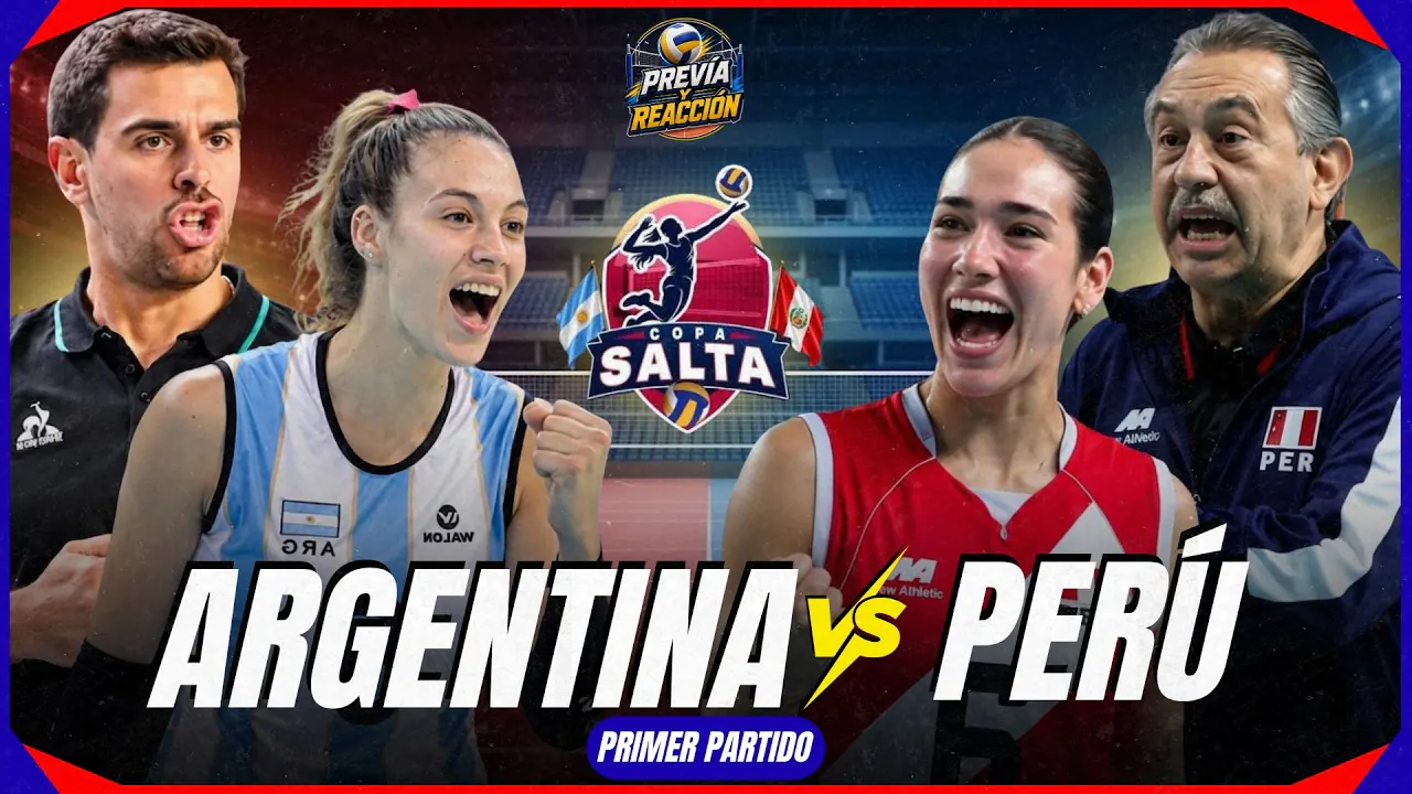 Reproducir: 🇵🇪🇦🇷 PERÚ VS ARGENTINA: PUNTO A PUNTO DEL PRIMER AMISTOSO POR LA COPA SALTA DE VÓLEY 2026 🏐🔥