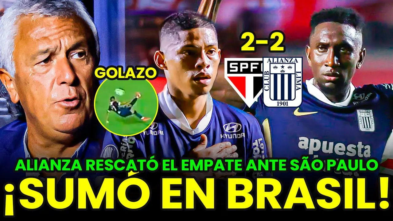 Reproducir: ¡PUNTAZO EN BRASIL! ALIANZA LIMA EMPATÓ 2-2 ANTE SÃO PAULO POR COPA LIBERTADORES | GOLAZO DE QUEVEDO