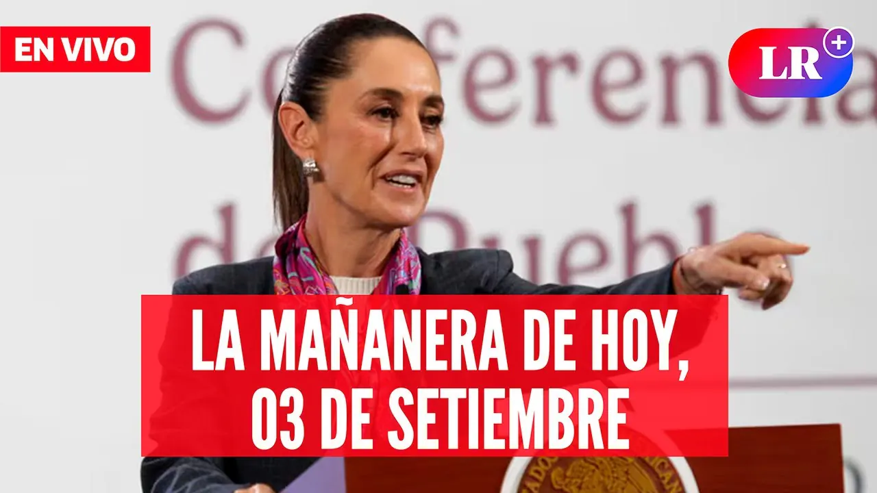 Reproducir: 🔴Claudia Sheinbaum EN VIVO en la Mañanera de HOY,  03 de setiembre de 2025 | #EnDirectoLR