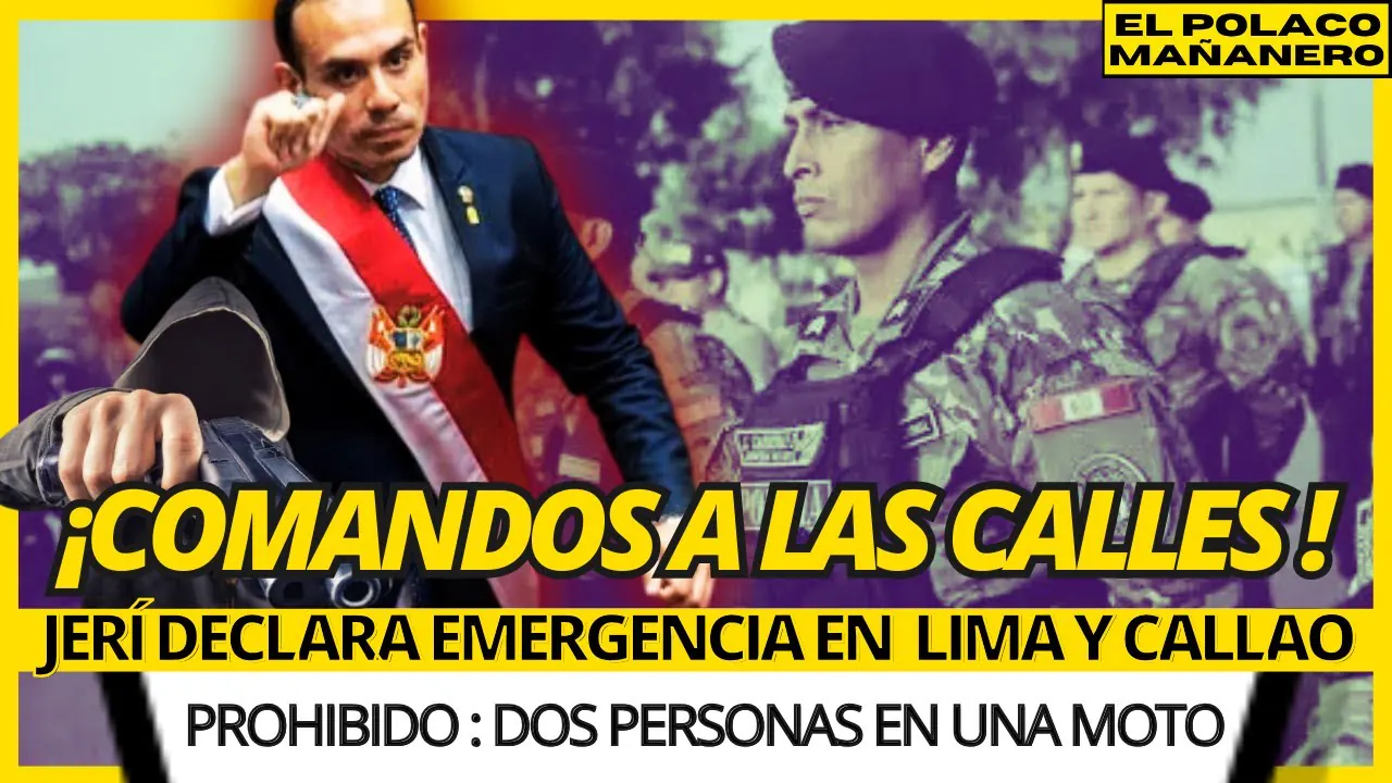 Reproducir: JERÍ DECLARA ESTADO DE EMERGENCIA : EN LIMA Y CALLAO - HDC