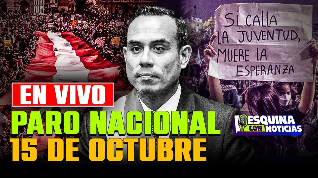 Reproducir: 🔴 EN VIVO | MARCHA NACIONAL 15 DE OCTUBRE: COBERTURA COMPLETA #EsquinaConNoticias