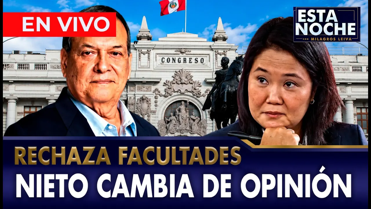 Reproducir: 🔴EN VIVO - JORGE NIETO EN CONTRA DE FACULTADES LEGISLATIVAS | "ESTA NOCHE" - CON MILAGROS LEIVA