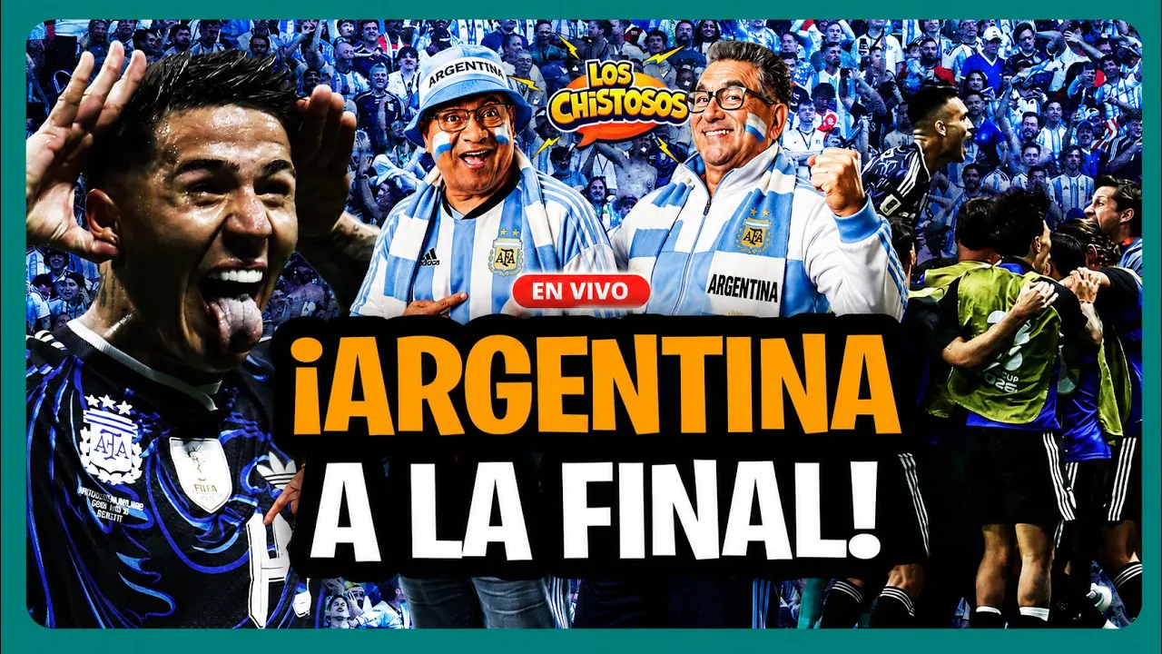 Reproducir: LOS CHISTOSOS 😁EN VIVO: ¡ARGENTINA A LA FINAL! El post partido con más chispa y buen humor