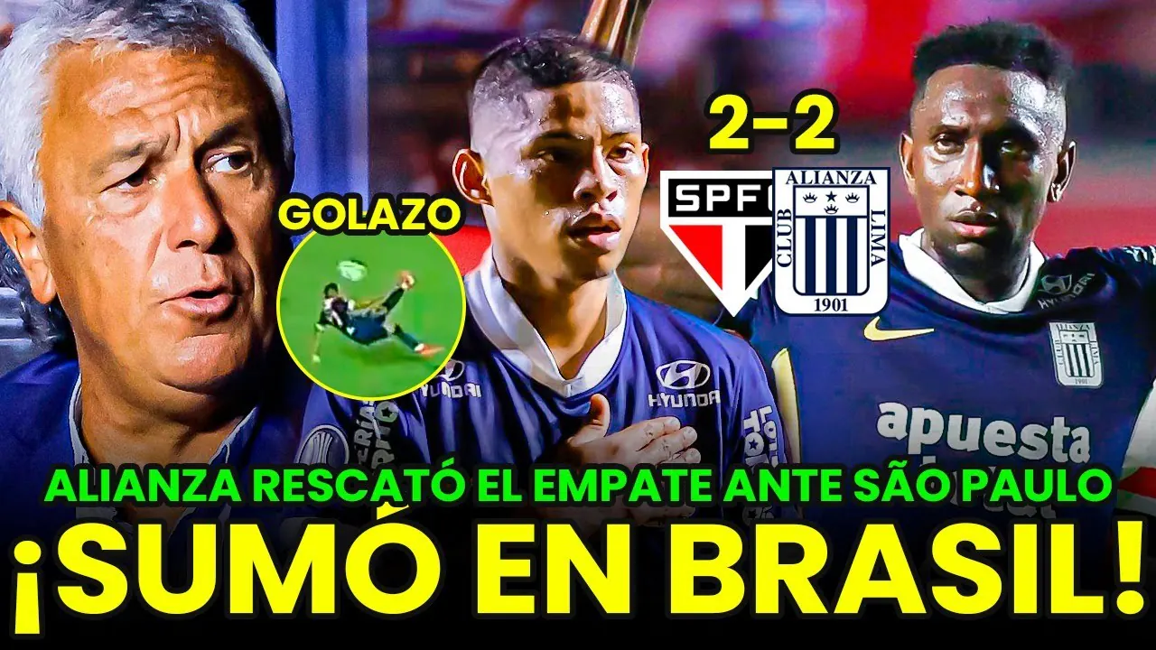 Reproducir: 🔴 #ENVIVO | ¡PUNTAZO EN BRASIL! ALIANZA LIMA EMPATÓ 2-2 ANTE SÃO PAULO POR COPA LIBERTADORES