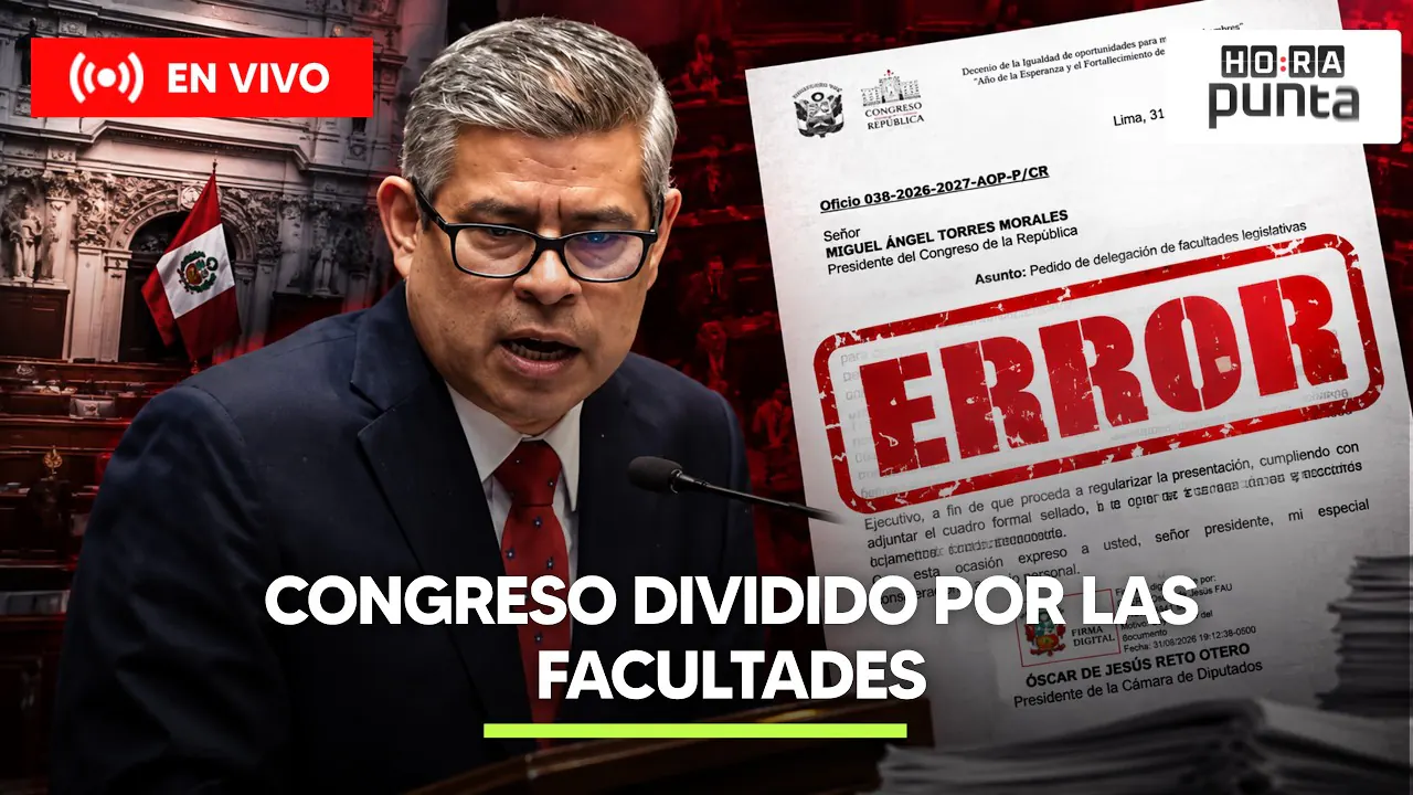 Reproducir: CONGRESO EVALÚA ARCHIVAR O ACOTAR LAS FACULTADES SOLICITADAS POR EL EJECUTIVO | HORA PUNTA