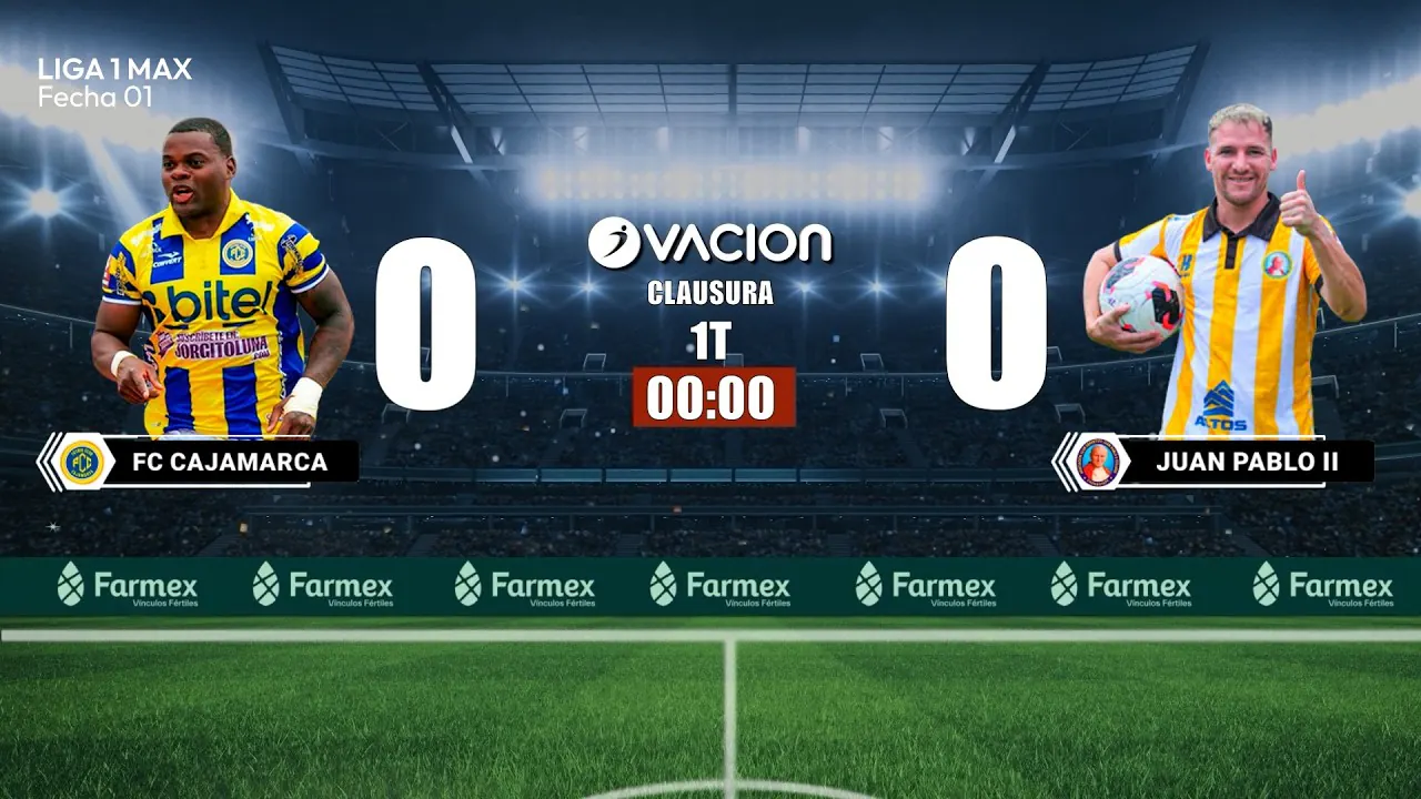 Reproducir: FC Cajamarca vs Juan Pablo II por RADIO OVACION 🔴 #ENVIVO | LIGA 1 MAX