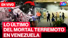 EN VIVO TERREMOTO EN VENEZUELA HOY: todo sobre el TERREMOTO de 7,1 y 7,5 que sacudió VENEZUELA
