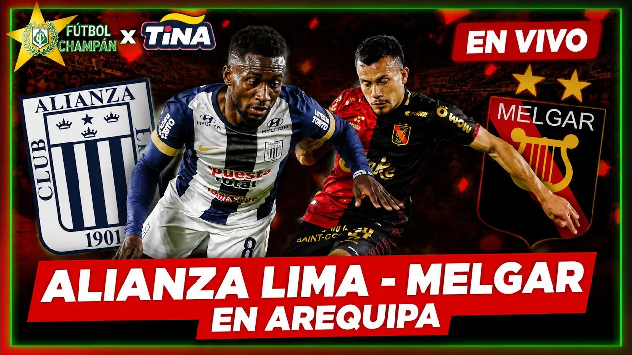 Reproducir: PARTIDO DE LA FECHA EN AREQUIPA ALIANZA LIMA - MELGAR | FÚTBOL CHAMPÁN EN VIVO