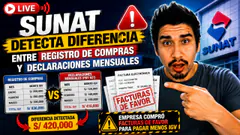 SUNAT detecta diferencia entre registro de compras y declaraciones mensuales