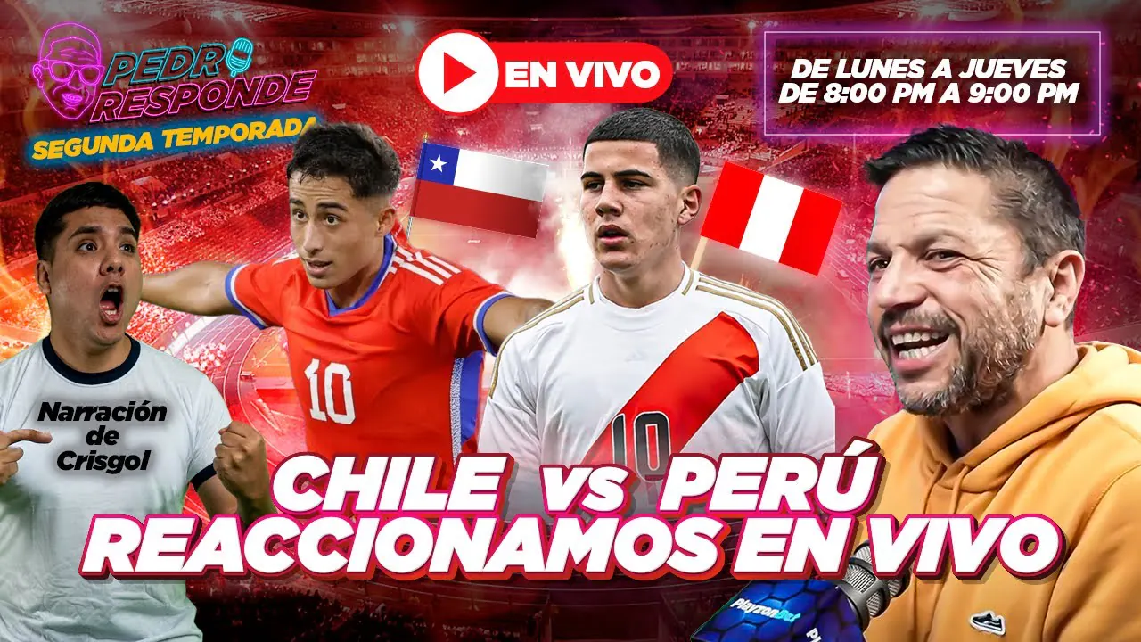 Reproducir: PERÚ VS CHILE REACCIONAMOS EN VIVO CON PEDRO GARCÍA  |#Playzontv #PedroResponde