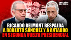 #EnVivo Ricardo Belmont y su partido respaldan a Roberto Sánchez (y a Antauro) en segunda vuelta