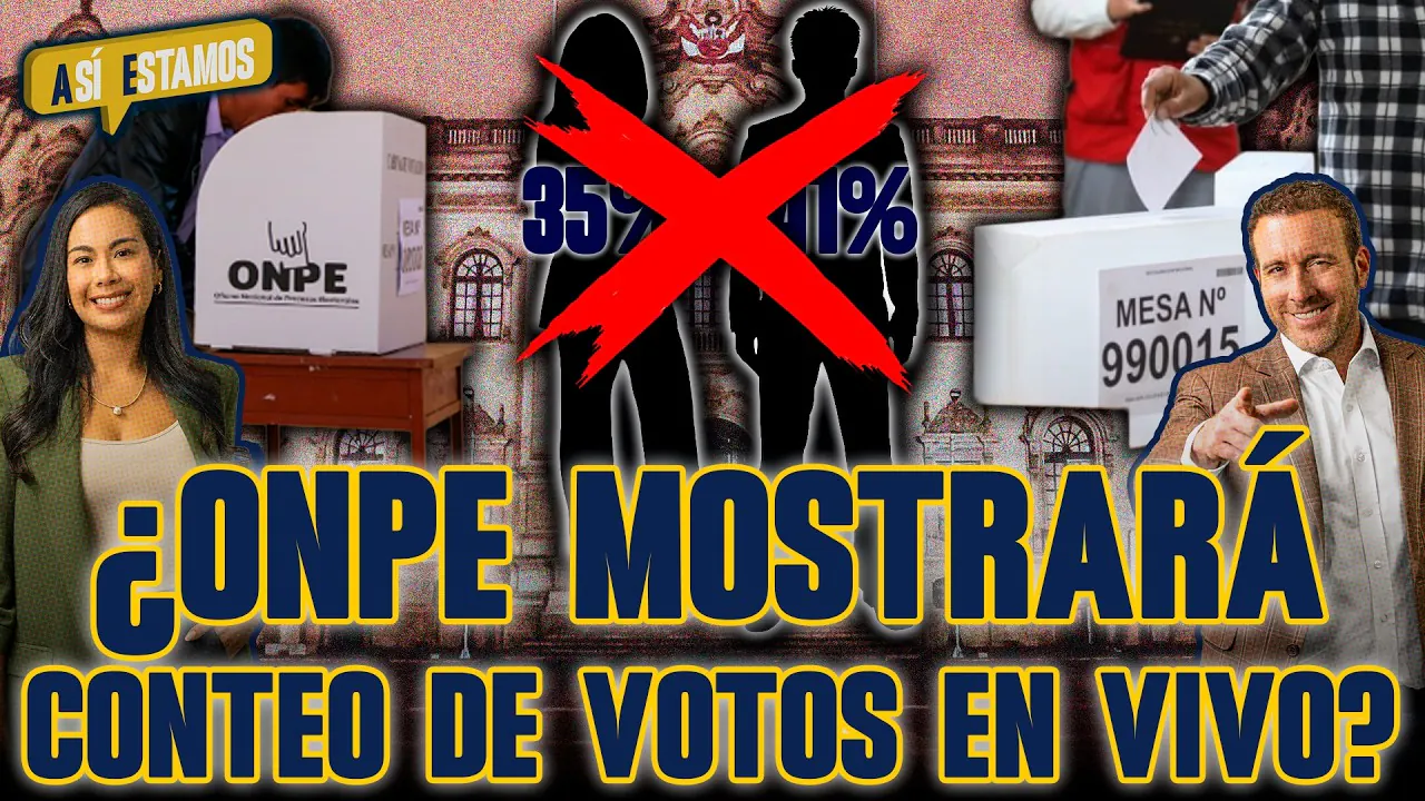 Reproducir: 🚨#ENVIVO | ONPE ANUNCIA CONTEO DE VOTOS EN TIEMPO REAL #ASÍESTAMOS