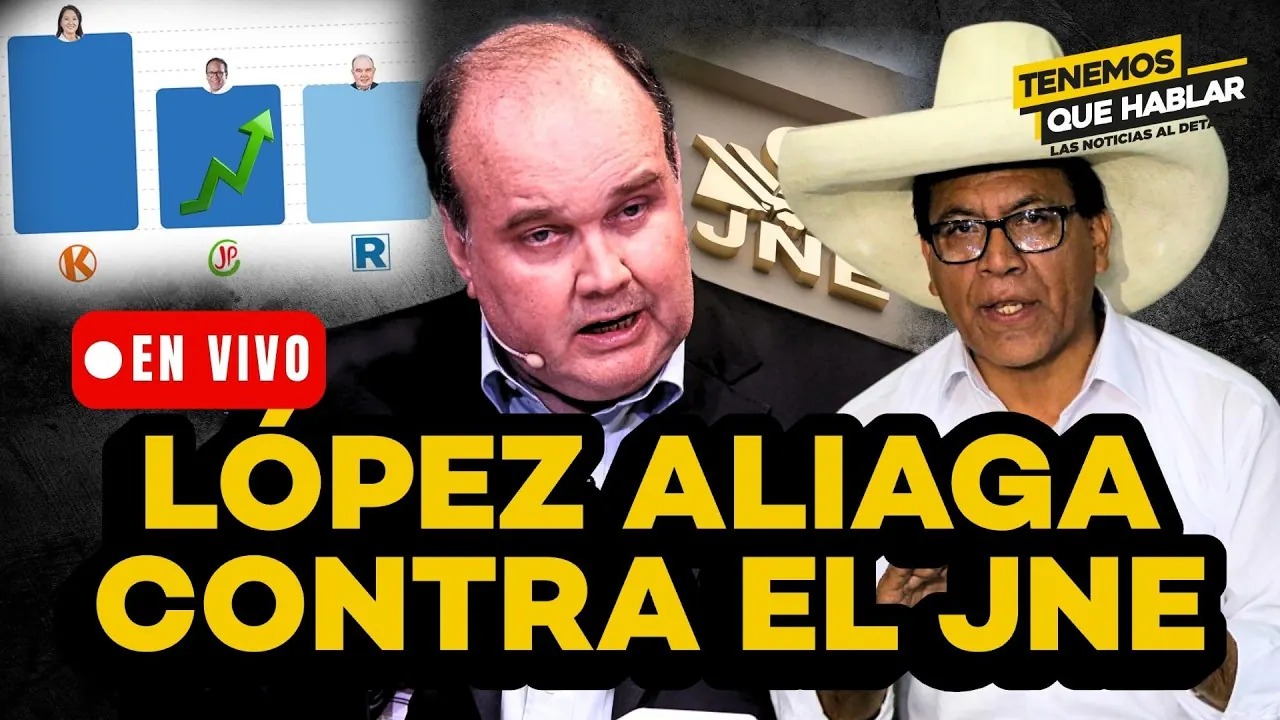 Reproducir: 🔴 LÓPEZ ALIAGA PIDE NULIDAD DE ELECCIONES AL JNE TRAS ASCENSO DE ROBERTO SÁNCHEZ | TQH
