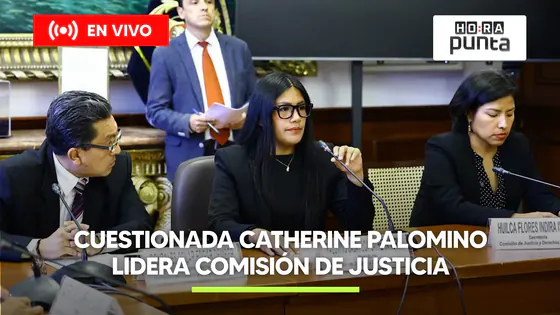 CATHERINE PALOMINO, VINCULADA A CASTILLO, TOMA EL CONTROL DE LA COMISIÓN DE JUSTICIA | HORA PUNTA