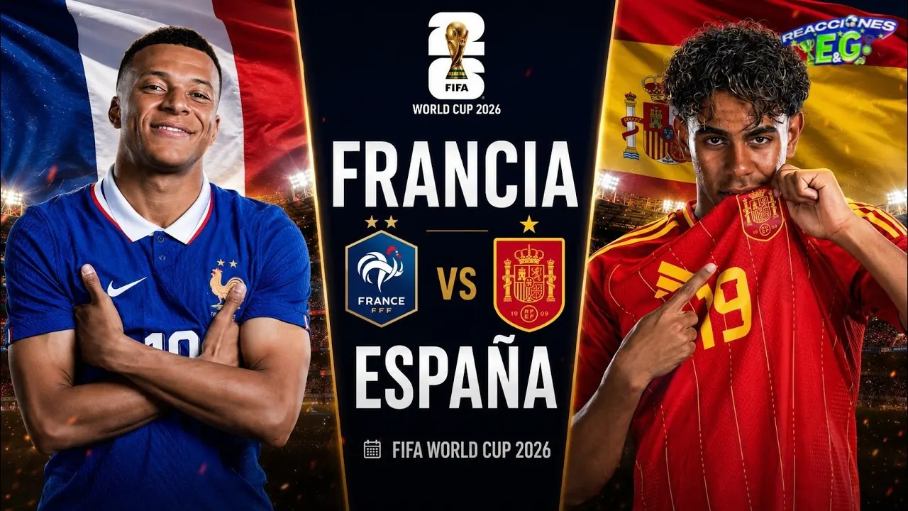 Reproducir: [REACCION] FRANCIA VS ESPAÑA REACCIÓN EN VIVO | COPA DEL MUNDO 2026